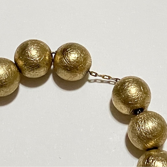 Whiting & Davis Gold Bead Necklace - Vintage - Picture 4 of 7